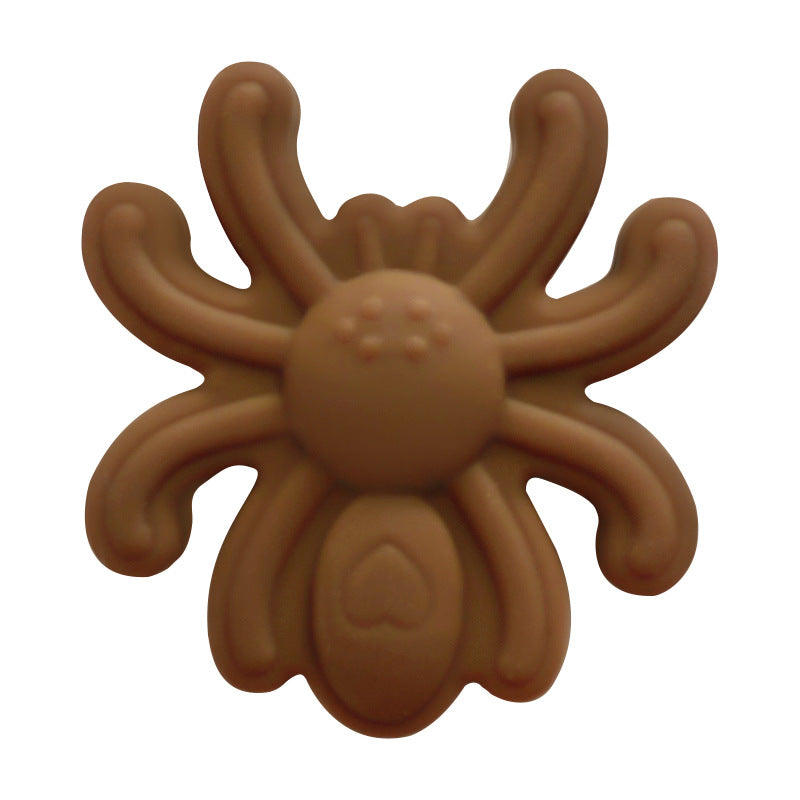 Wholesale10PCS  Silicone Solid Color Spider Beads